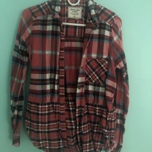 long sleeve flannel T shirt.